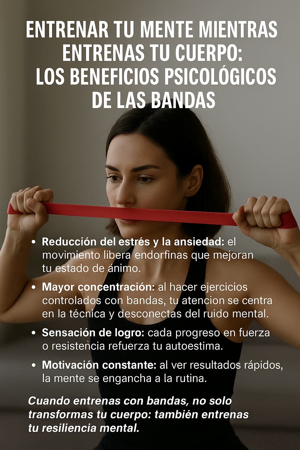 Entrenar tu mente mientras entrenas tu cuerpo: los beneficios psicológicos de las Power Bands